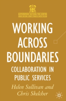 Image for Working across boundaries  : collaboration in public services