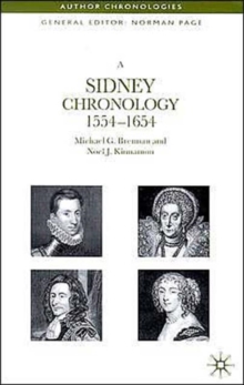 Image for A Sidney chronology, 1554-1654