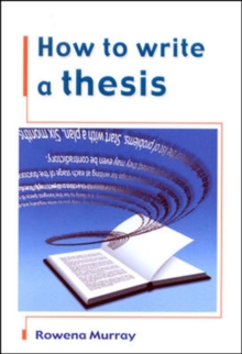 Image for How to write a thesis