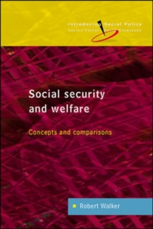 Image for Social Security and Welfare: Concepts and Comparisons