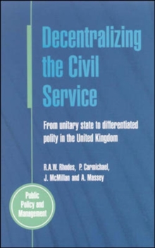 Image for Decentralizing the Civil Service