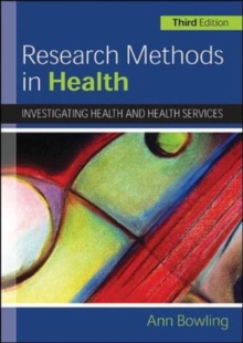 Image for Research methods in health  : investigating health and health services