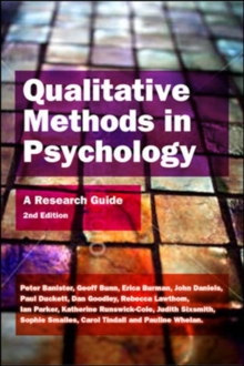 Image for Qualitative Methods In Psychology: A Research Guide