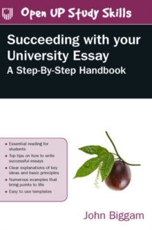 Image for Succeeding with your university essay  : a step-by-step handbook