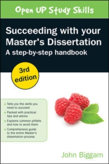 Image for Succeeding with your master's dissertation  : a step-by-step handbook