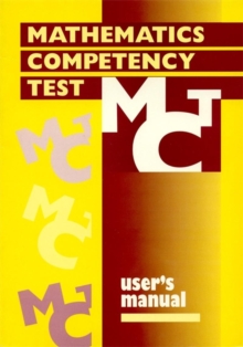Image for Mathematics Competency Test Manual