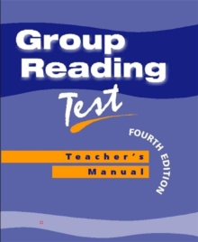 Image for Group Reading Test Manual