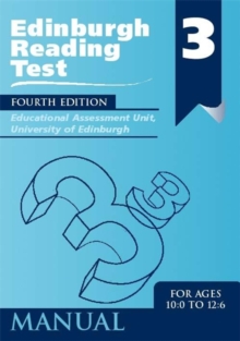 Image for Edinburgh reading tests: Stage 3 Manual