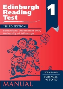 Image for Edinburgh Reading Test (ERT) 1 Specimen Set : A Series of Diagnostic Teaching AIDS