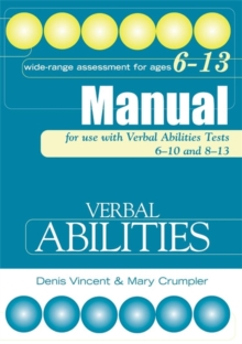 Image for Verbal Abilities Tests Manual