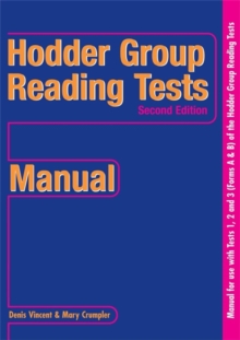 Image for Hodder Group Reading Tests 1-3 New Edition: Manual