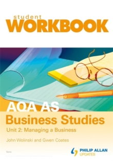 Image for AQA A2 business studiesUnit 2,: Managing a business