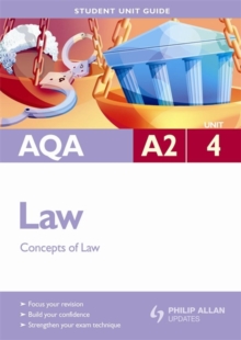 Image for AQA A2 lawUnit 4,: Concepts of law