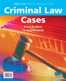 Image for AS/A2 Criminal Law Cases Teacher Resource Pack