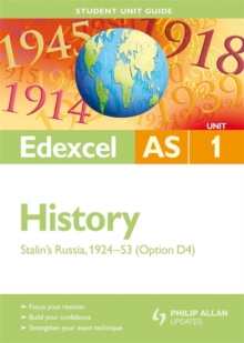 Image for Edexcel AS History Student Unit Guide: Unit 1 Stalin's Russia, 1924-53 (Option D4)