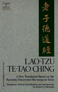 Image for Lao-Tzu: Te-Tao Ching : A New Translation Based on the Recently Discovered Ma-wang tui Texts