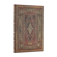 2026 First Folio (Shakespeare’s Library) Mini 12-month Verso Hardcover Flexi Dayplanner 2026 (Elastic Band Closure)