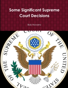 Image for Some Significant Supreme Court Decisions