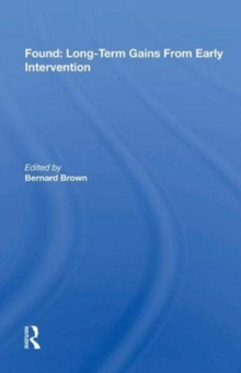 Found: Long-Term Gains From Early Intervention