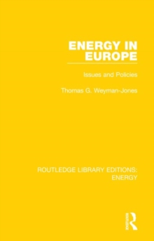 Image for Energy in Europe  : issues and policies