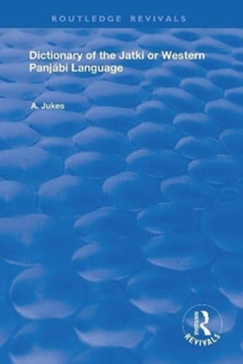 Image for Dictionary of the Jatki or Western Panjabi Language
