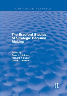 Image for The Bradford studies of strategic decision making