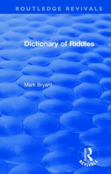 Image for Dictionary of Riddles