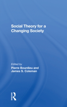 Image for Social theory for a changing society