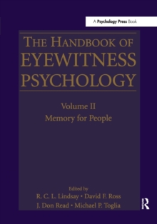 Image for The Handbook of Eyewitness Psychology: Volume II