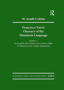 Image for Francisco Varo's Glossary of the Mandarin Language