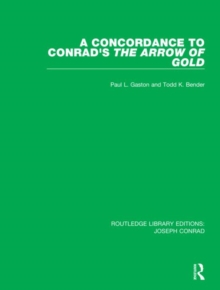 Image for A Concordance to Conrad's The Arrow of Gold