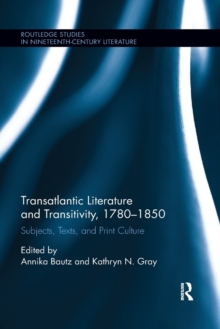 Image for Transatlantic Literature and Transitivity, 1780-1850