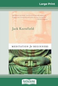 Image for Meditation For Beginners (16pt Large Print Edition)