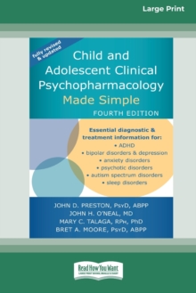 Image for Child and Adolescent Clinical Psychopharmacology Made Simple [16pt Large Print Edition]