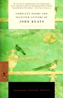 Image for Complete Poems and Selected Letters of John Keats