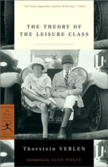 Image for Theory of the leisure class