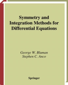 Image for Symmetry and integration methods for differential equations.