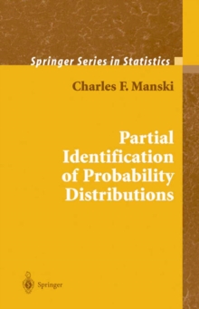 Image for Partial identification of probability distributions