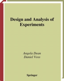 Image for Design and analysis of experiments