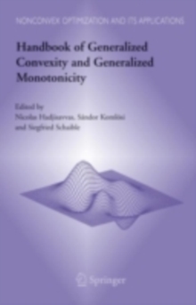 Image for Handbook of generalized convexity and generalized monotonicity