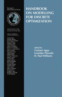 Image for Handbook on Modelling for Discrete Optimization