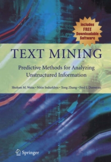 Image for Text mining: predictive methods for analyzing unstructured information