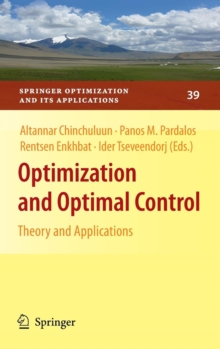Image for Optimization and Optimal Control