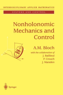 Image for Nonholonomic mechanics and control