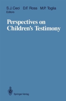 Image for Perspectives on Children's Testimony : Symposium : Biennial Meeting : Papers