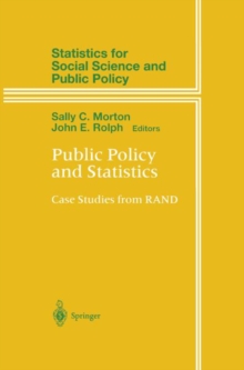 Image for Public Policy and Statistics