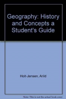 Image for Geography : History and Concepts a Student's Guide