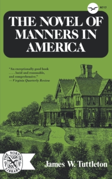 Image for The Novel of Manners in America