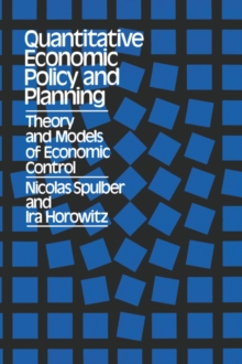 Image for Quantitative Economic Policy and Planning