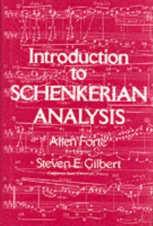 Image for Introduction to Schenkerian Analysis